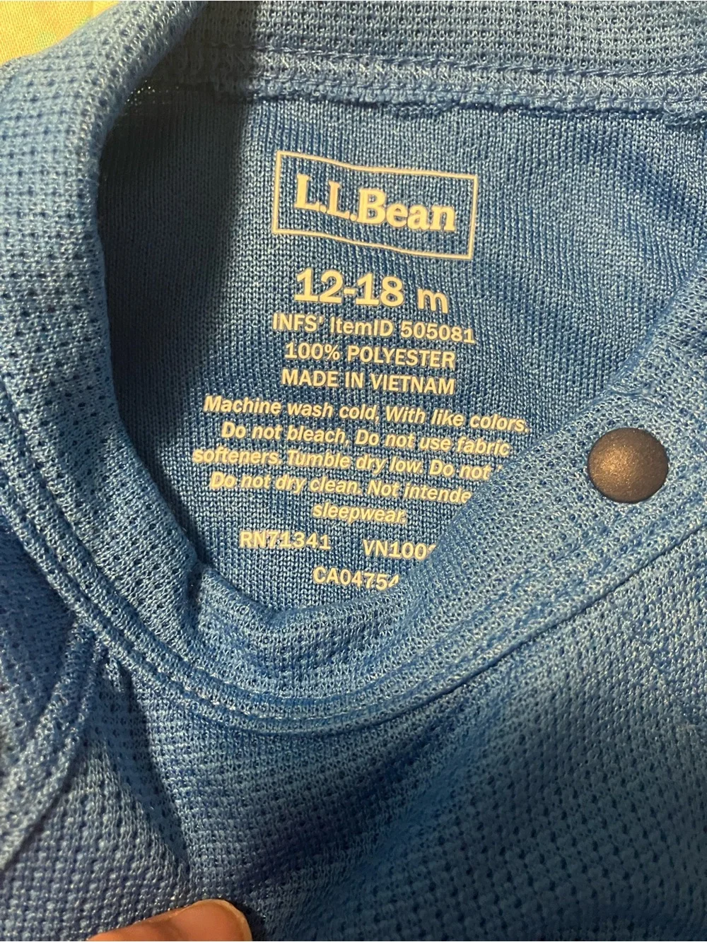 L.L. Bean Toddler Long Underwear